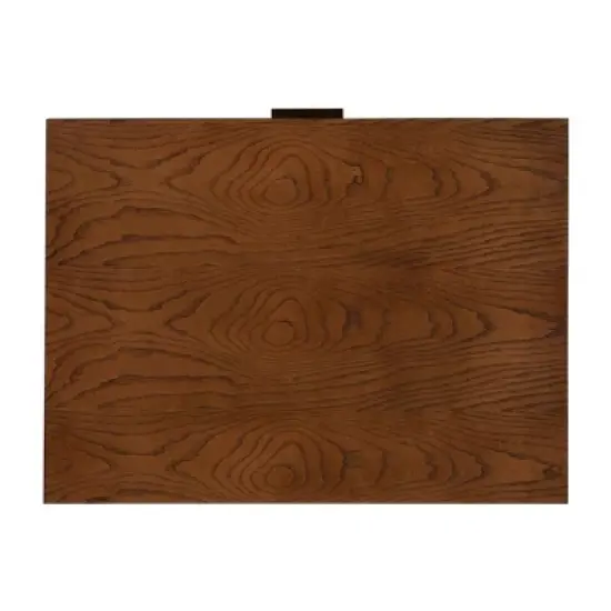 Reid 2 Drawer Nightstand Chest Walnut - Linon image {5}