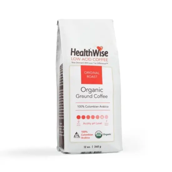 HealthWise Low Acid Organic Ground Coffee image {3}