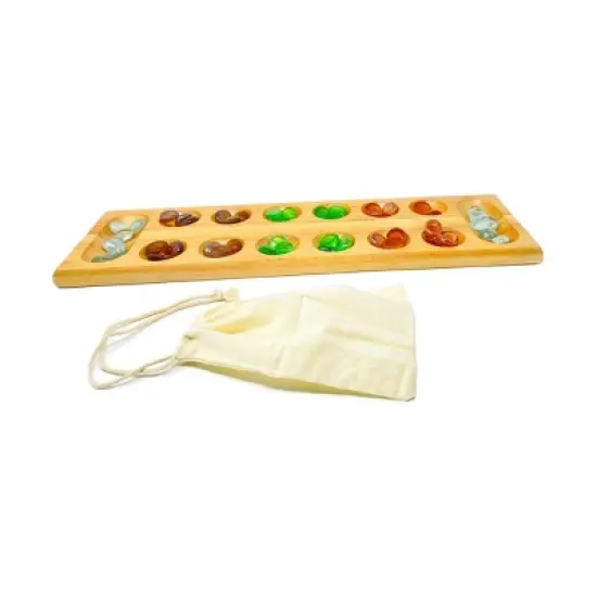 AreYouGame.com Mancala Board Game: Strategy, Problem Solving, 2 Players, Includes Instructions & Pieces image {4}
