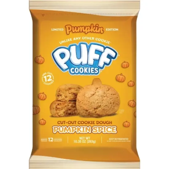 Puff Cookies Cookie Dough Pumpkin Spice - 10.35oz image {3}