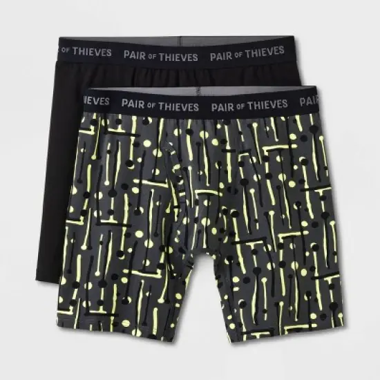 Pair of Thieves Men's Super Soft Long Boxer Briefs 2pk image {11}