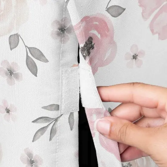 Sweet Jojo Designs Dog Crate Kennel Cover 24in. Watercolor Floral Pink and Grey image {2}