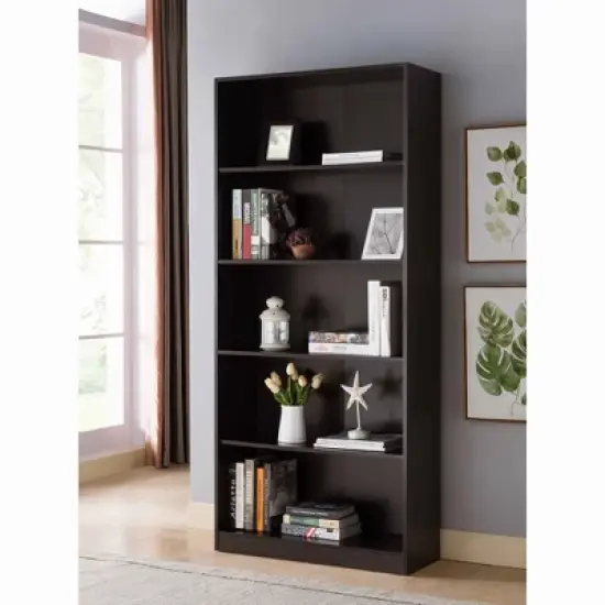 FC Design 5 Tier Standard Bookcase image {1}