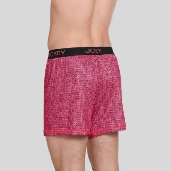 Jockey Generation&trade; Men's Microfiber Boxers 3pk - Gray/Navy Blue/Red image {3}