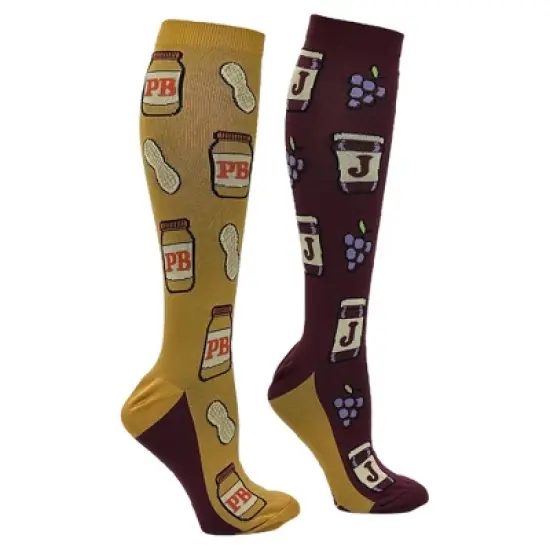 PBJ Funny Novelty Compression Socks for Women Adult Size - Crazy Dog Compression Socks Gift for Mom image {8}