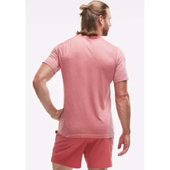 Peloton Men's Seamless Short Sleeve, Brick Red image {2}