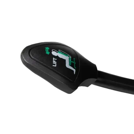 Flash Furniture Mid-Back Transparent Mesh Drafting Chair with Flip-Up Arms image {6}