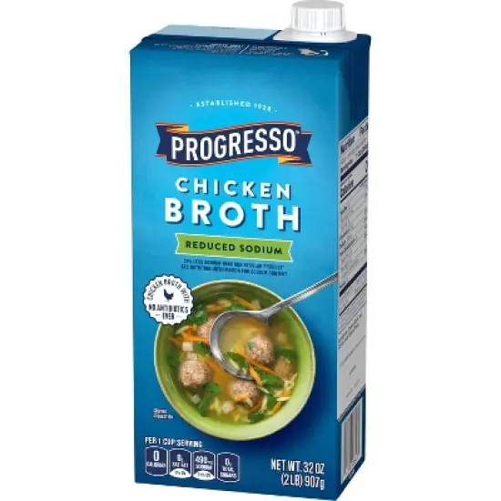 Progresso Gluten Free Reduced Sodium Chicken Broth - 32oz image {2}