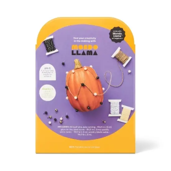 Halloween Craft String Art Pumpkin Decorating Kit - Mondo Llama&trade; image {3}