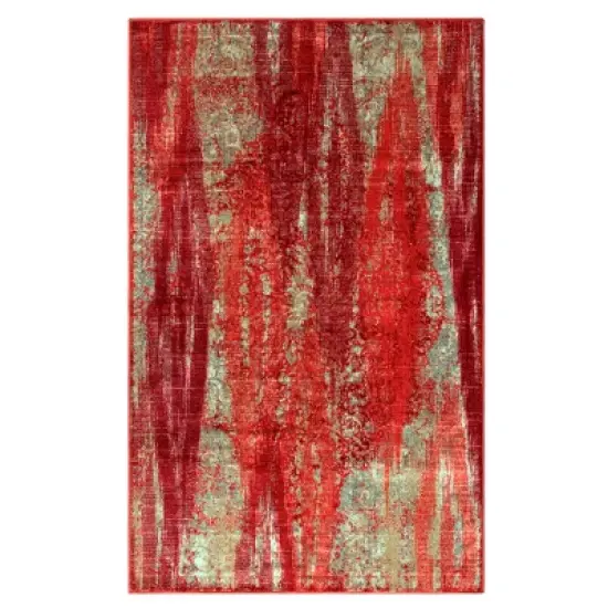 Modern Abstract Washable Non-Slip Indoor Runner or Area Rug by Blue Nile Mills image {7}