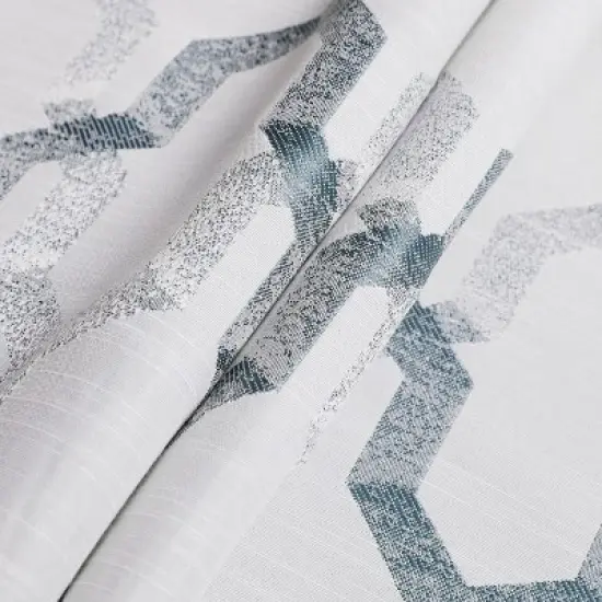 Kate Aurora Living Shabby Trellis Clover Rod Pocket Window Curtain Valances image {3}