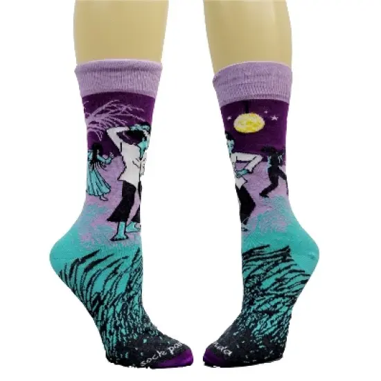 Dancing Ghouls and Monsters Socks (Women's Sizes, Adult Medium) from the Sock Panda - Great for Halloween image {2}
