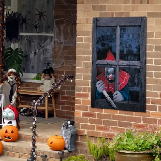 Northlight Creepy Clown Scary Window Halloween Decoration - 47" image {1}