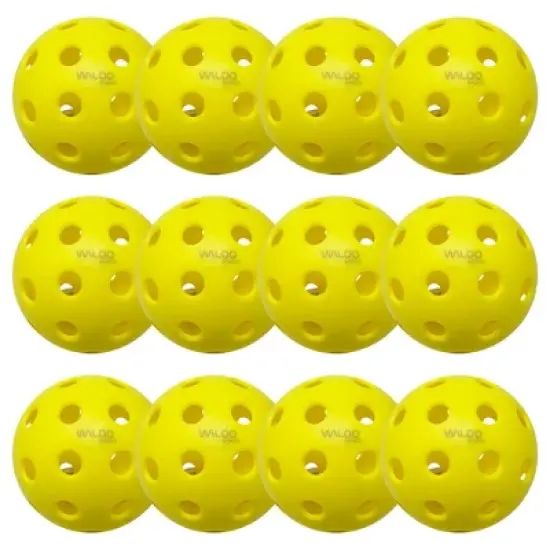 Waloo Sports Replacement Pickleballs - 12 Pack image {2}