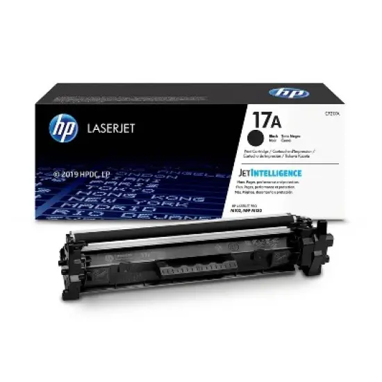 HP 17A LaserJet Toner Cartridge - Black (CF217A): Standard Yield, Laser Printer Drums image {1}