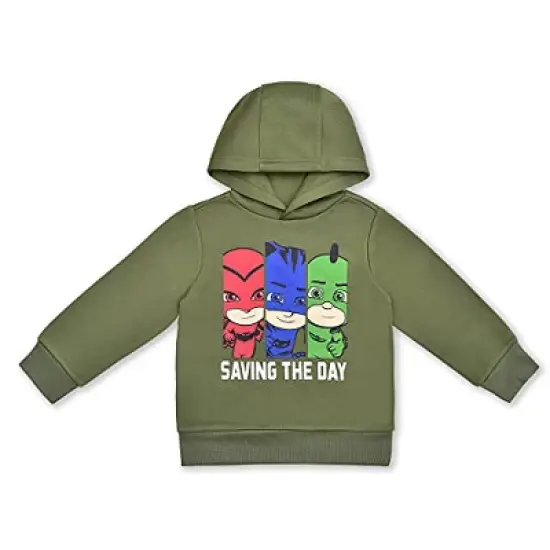 PJ Masks Boy's 2-Pack Saving The Day Pullover Graphic Hoodie and Jogger Pant Set for toddler image {3}