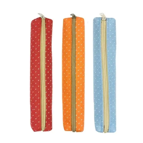 Wrapables Slim Dot Pencil Case (Set of 3) image {16}