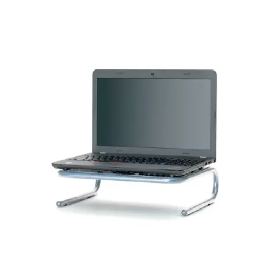 Mind Reader 2pk Metal Monitor Stand/Riser Silver image {2}