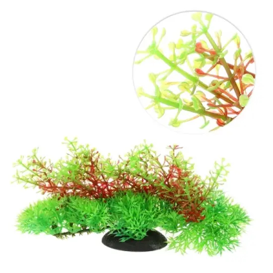 Unique Bargains Aquarium Plants Decorations Artificial Aquatic Plant Green 3.54" 1 Pc image {2}