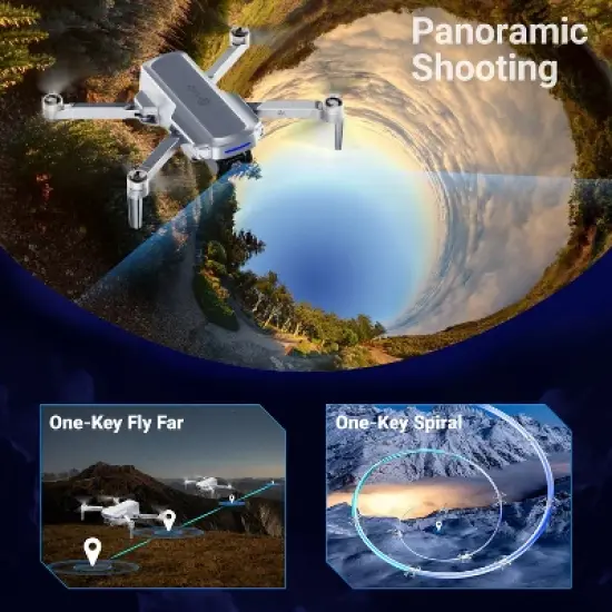 Contixo F28 Pro Foldable GPS Drone - 4K FHD Camera w GPS Control & Selfie Mode - Brushless Motor - With Carrying Case image {4}