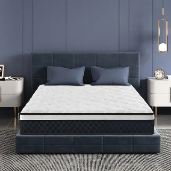 ELJGET Queen Mattress, 12" Mixed Memory Foam Mattress, Bagged Spring, Medium Firm Feel and Motion Isolation image {1}