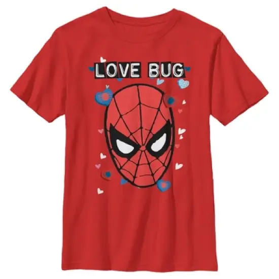 Boy's Marvel Spider-Man Candy Heart Love Bug T-Shirt image {4}