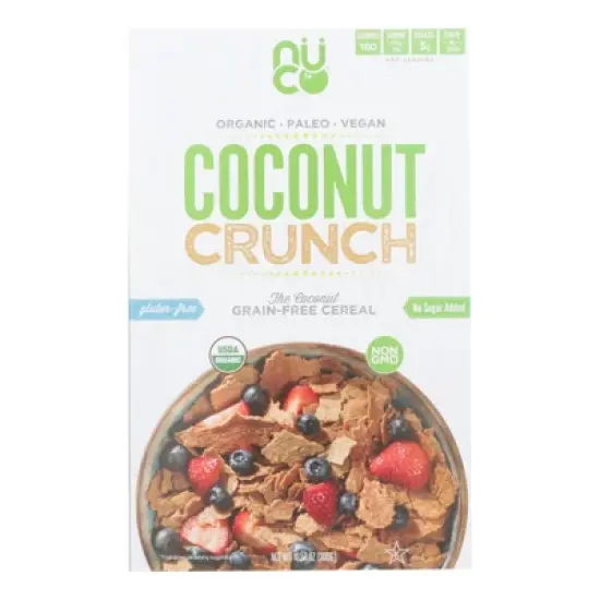 Nuco Organic Coconut Crunch Cereal - Case of 6/10.58 oz image {1}