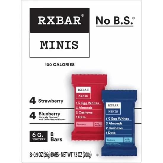 RXBAR Mini Blueberry & Strawberry Protein Bars - 7.36oz/8ct image {7}