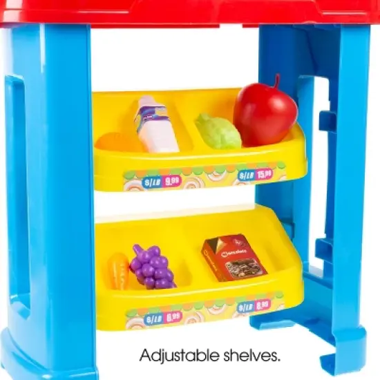 Kids Grocery Store Selling Stand- Supermarket Playset by Toy Time image {2}