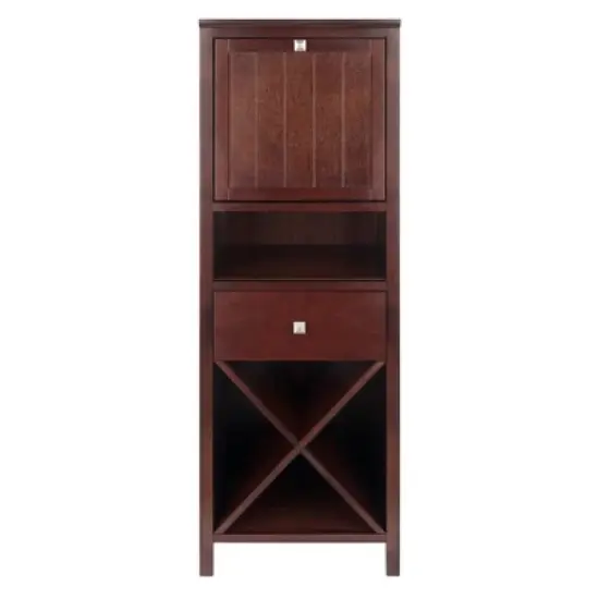 Brooke Cupboard Drop Down Door and Drawer Walnut - Winsome image {2}