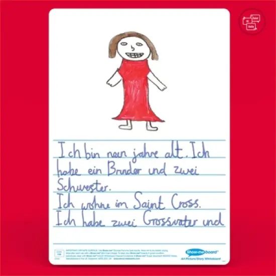 Show-me&reg; Bulk Box of 100 x A4 Picture Story Lapboards, with Pens, Erasers, Cleaner image {7}