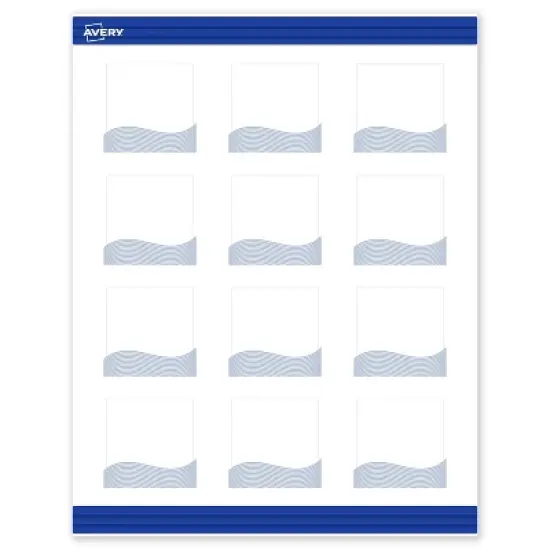 Avery Square Business Cards, Colorful Design, 2" x 2", 120 Total image {9}