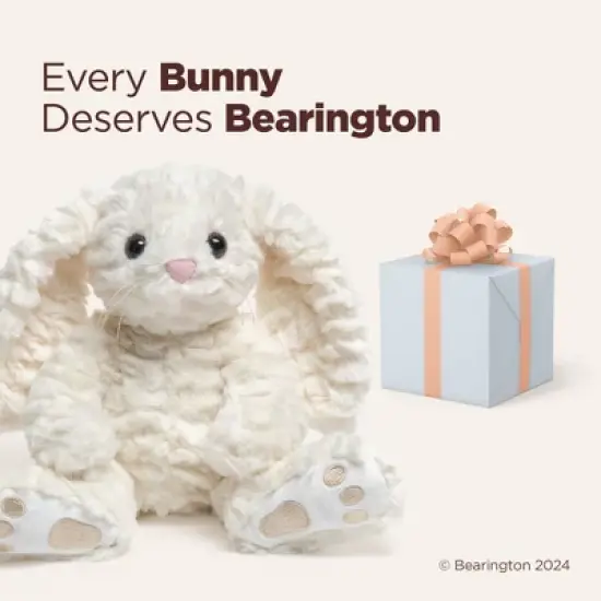 Bearington Creamy The Bunny Stuffed Animal, 10 Inch Plush Bunny Stuffed Animal, For Ages 1-14 image {4}