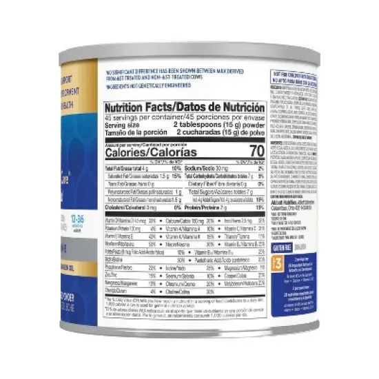 Similac Total Care 360 Go & Grow Non-GMO Powder Toddler Formula - 24oz image {3}