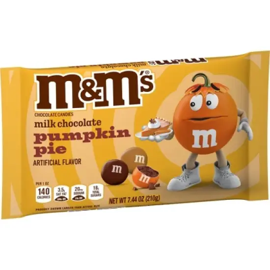 M&M's Halloween Milk Chocolate Pumpkin Pie Candy - 7.44oz image {1}
