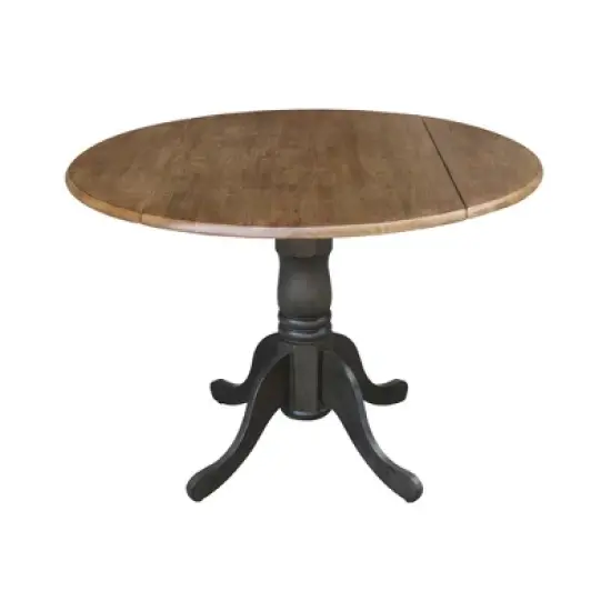 42" Mason Round Dual Drop Leaf Dining Table - International Concepts image {25}