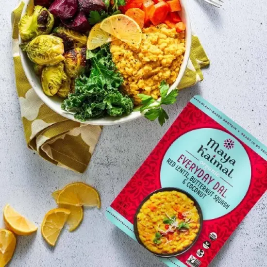 Maya Kaimal Organic Vegan Everyday Dal Red Lentils with Butternut Squash and Coconut - 10oz image {4}