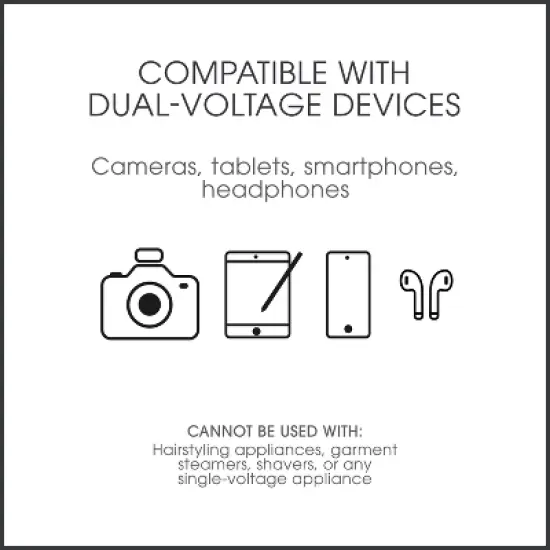 Travel Smart Polarized 12W Power Adapter Plug 4pc Set image {3}