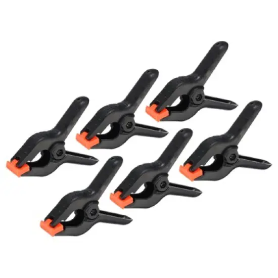 Unique Bargains Plastic Flexible Anti-slip DIY Project Craft Spring Clamps 6 Pcs image {7}