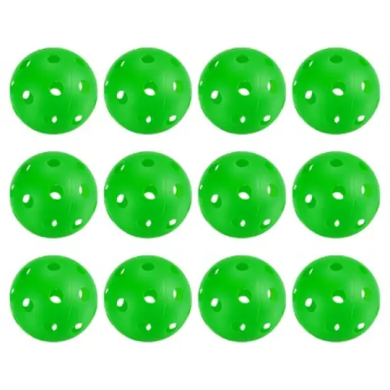 Unique Bargains Durable Precision Technology Good Balance Application Pickleball Balls 12 Pcs image {6}