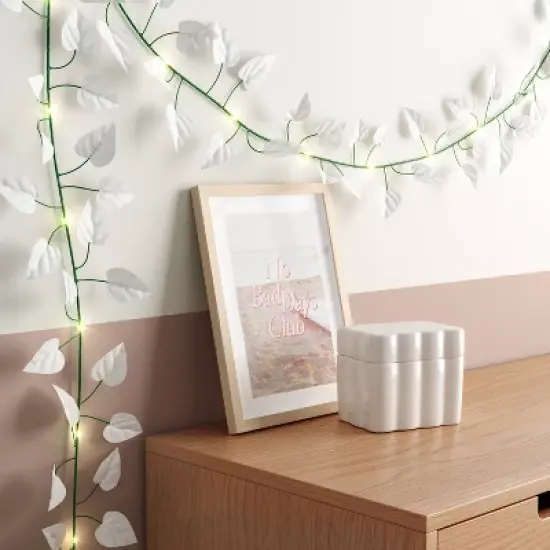 LED Vine String Light True White Leaves - Room Essentials&trade; image {1}