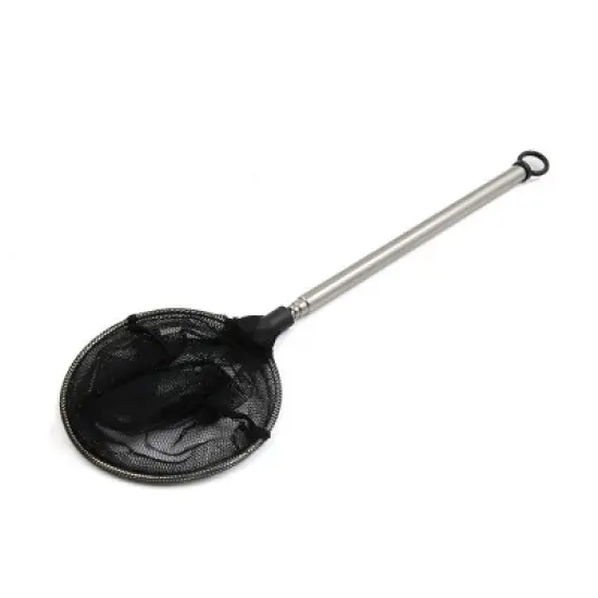 Unique Bargains Stainless Steel Telescopic Handle Aquarium Pond Shrimp Fish Skimming Net 2.8" Dia image {4}