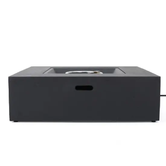 40 Inch Square Outdoor Fire Table with 50,000 BTU and Smooth Concrete Finish image {1}