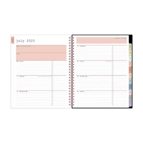 Blue Sky WAAV 7"x9" 2025-2026 Weekly/Monthly Wirebound Planner Frosted Katie image {4}