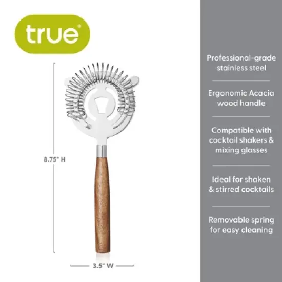 Cocktail Strainer with Acacia Handle by True image {2}