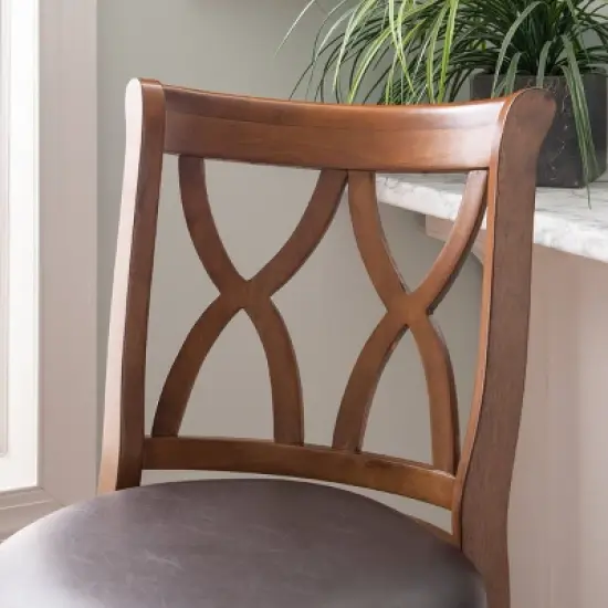Madison Counter Height Barstool Rustic Oak - Powell Company image {7}