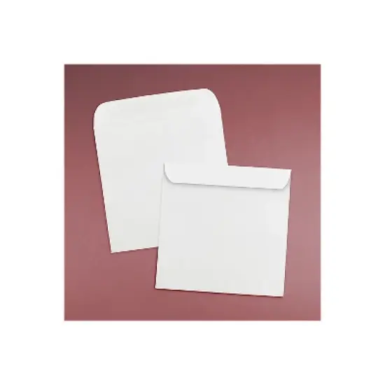 JAM Paper 12.5" x 12.5" Large Square Invitation Envelopes White 25/Pack 3992322 image {3}