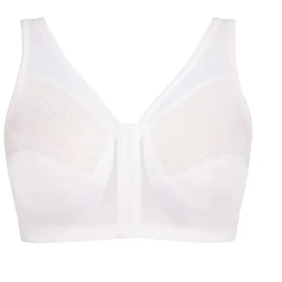 Women's Plus Size Full Coverage Wire Free Bra - white | AVENUE image {2}