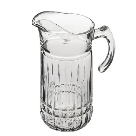 Slickblue Stylish Fluted Romanesque Design 65 oz Cristalline Glass Pitcher &ndash;Perfect for Water, Juice & Cocktails image {6}