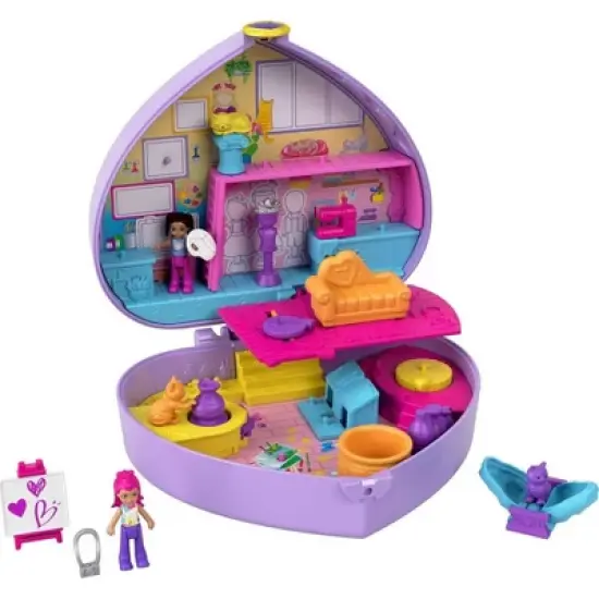 Polly Pocket Starring Shani Art Studio Compact Miniature Playset image {4}